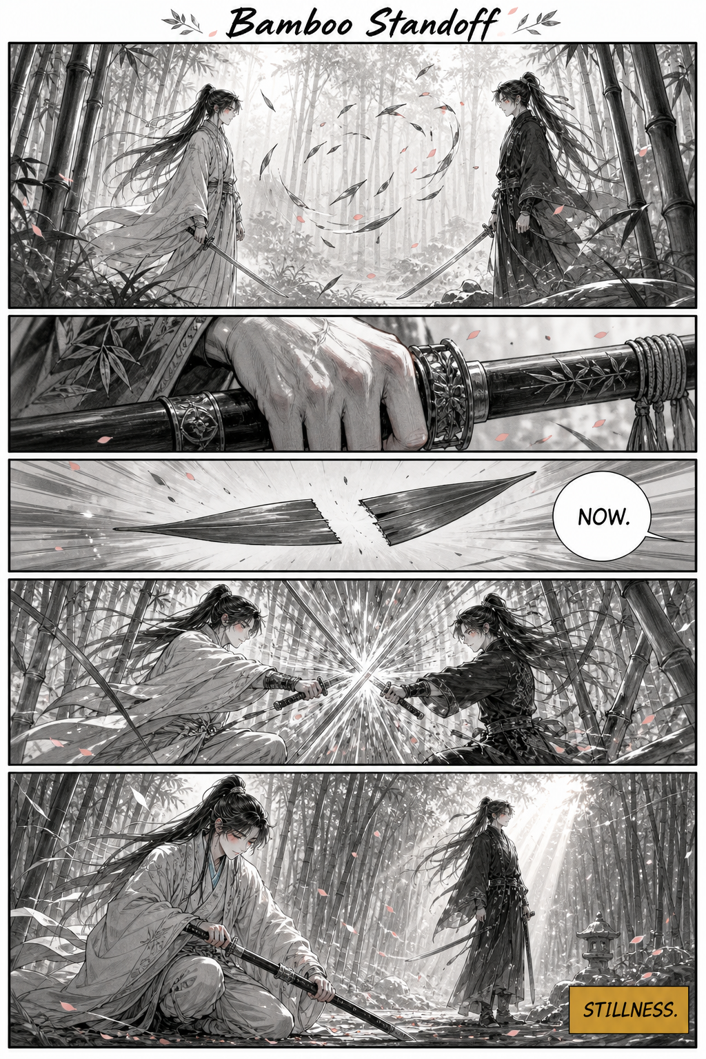 Bamboo Standoff — community sample published on Manhwa Creator