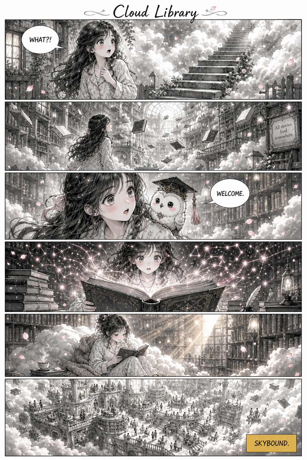 Cloud Library — community sample published on Manhwa Creator