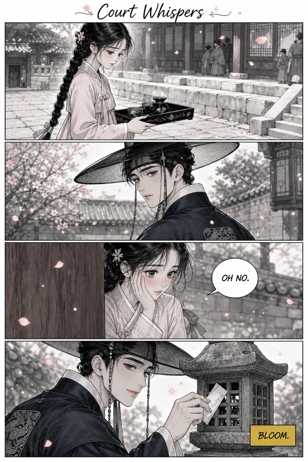 Court Whispers — community sample published on Manhwa Creator