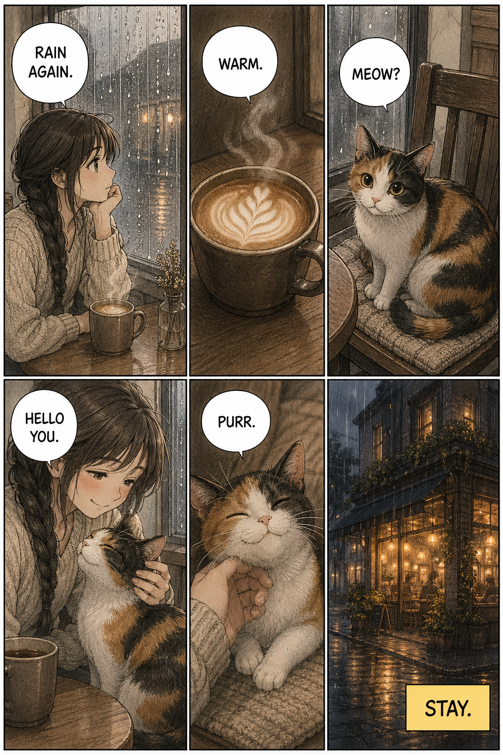 Rainy Afternoon — community sample published on Manhwa Creator
